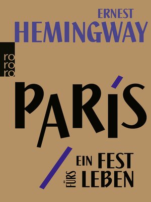 cover image of Paris, ein Fest fürs Leben